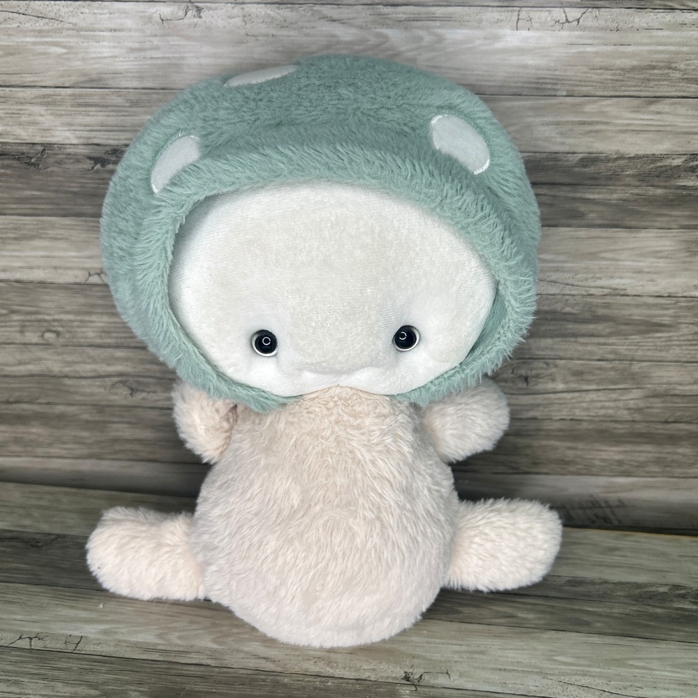 Little Curious Market Mushroom Plush Stuffy Stuffed Green